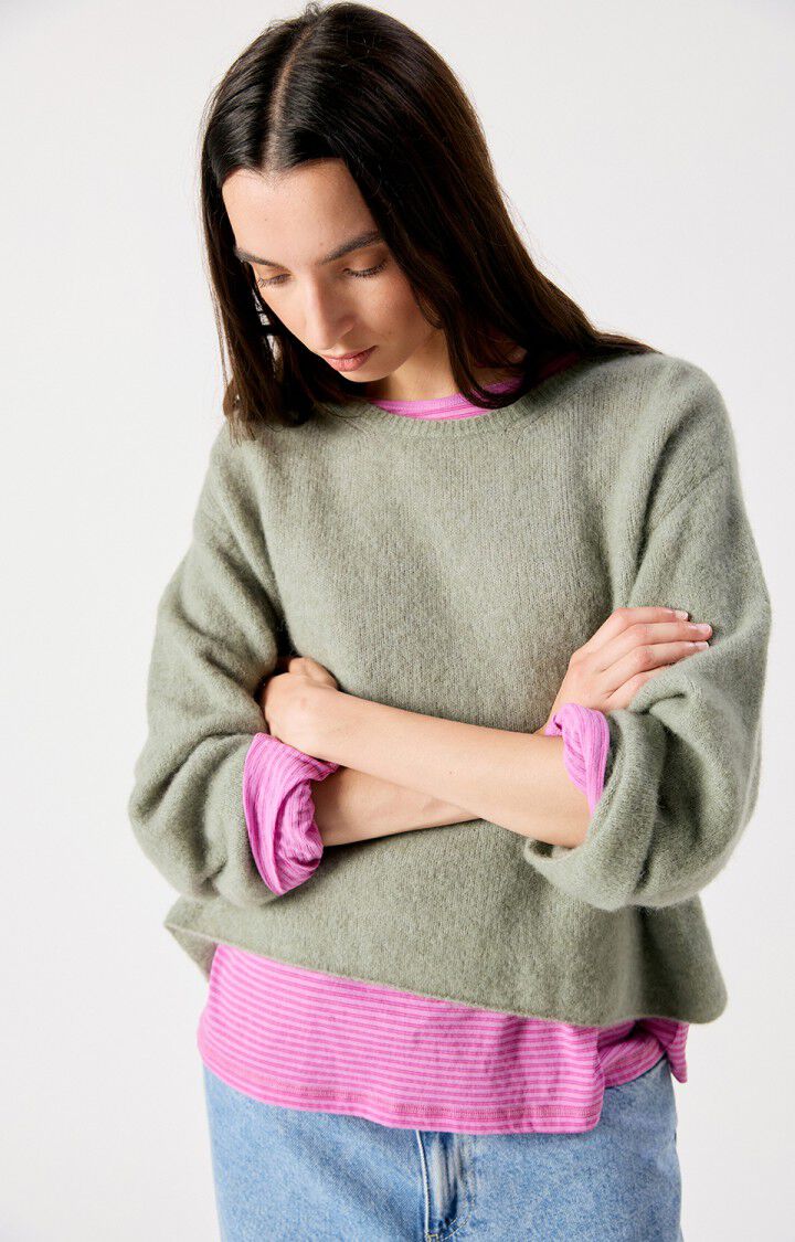 Virow Sweater - Kaki Multichine-American Vintage-Happy on Main