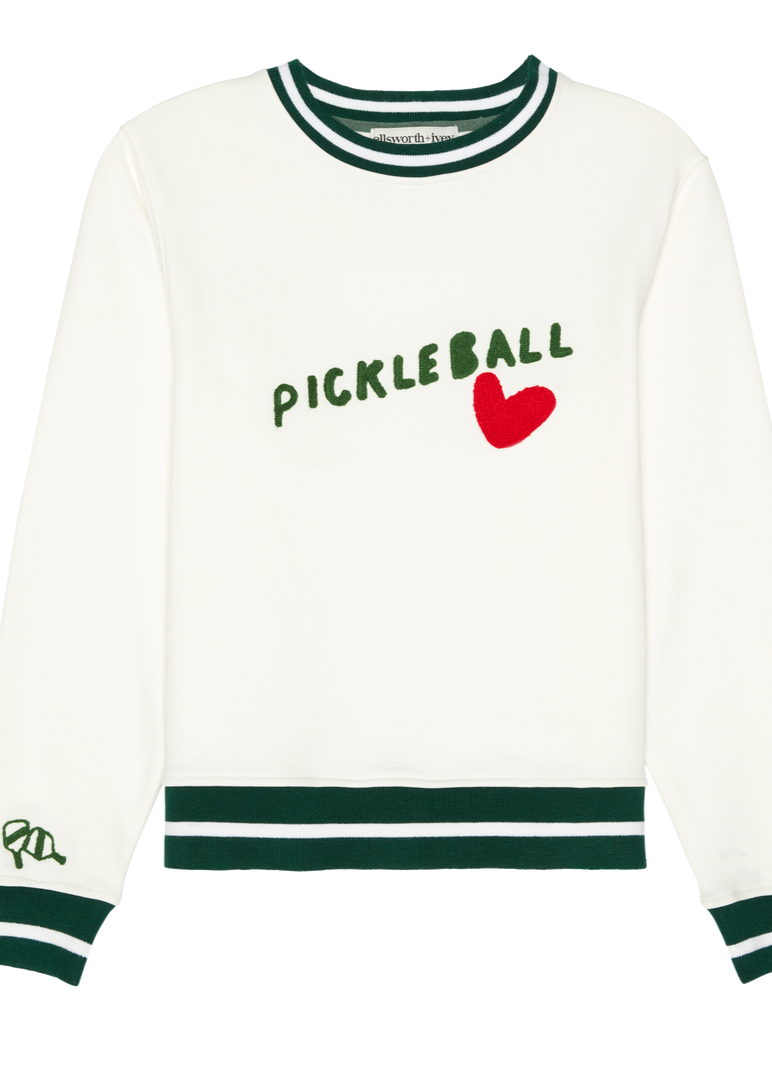 Elle Women’s Sweatshirt - Pickleball Heart-Ellsworth & Ivey-Happy on Main