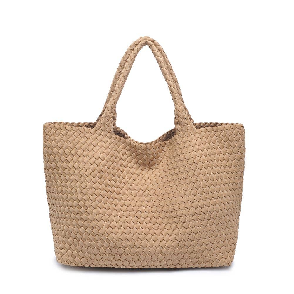 Sky's The Limit - Large Woven Neoprene Tote-Handbags-Happy on Main