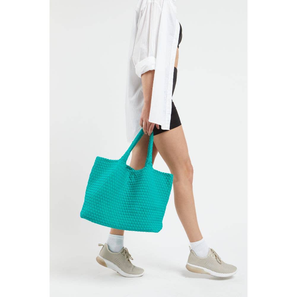 Sky's The Limit - Large Woven Neoprene Tote-Handbags-Happy on Main