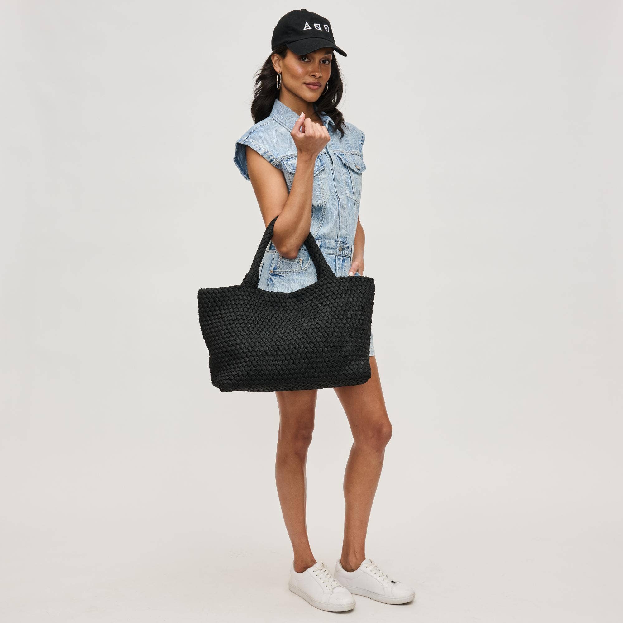 Sky's The Limit - Large Laced Up Eco-Edition Tote-Handbags-Happy on Main