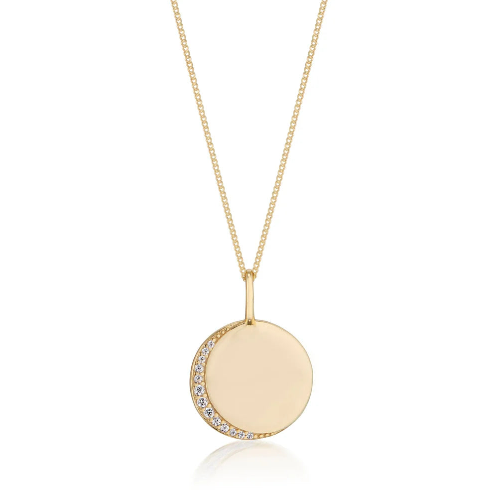 Alice Gold Disc Pendant-Everyday Jewelry-Happy on Main