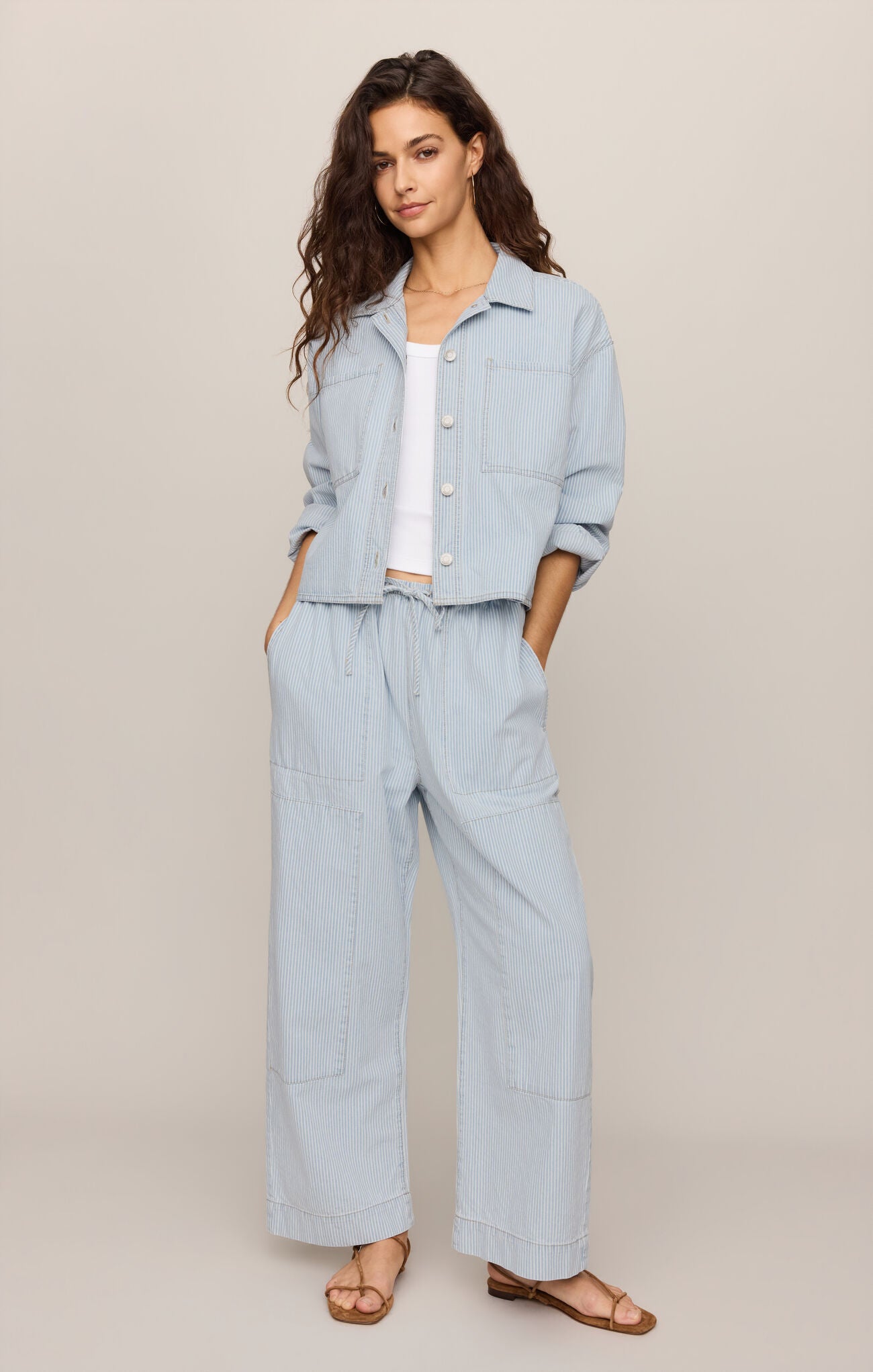 Erin Railroad Jacket - Seaboard Stripe-Z Supply-Happy on Main