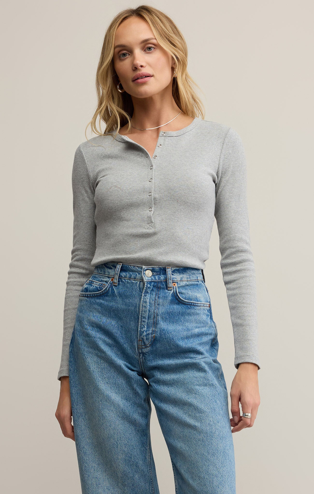 Stella Henley-Casual Tops-Happy on Main