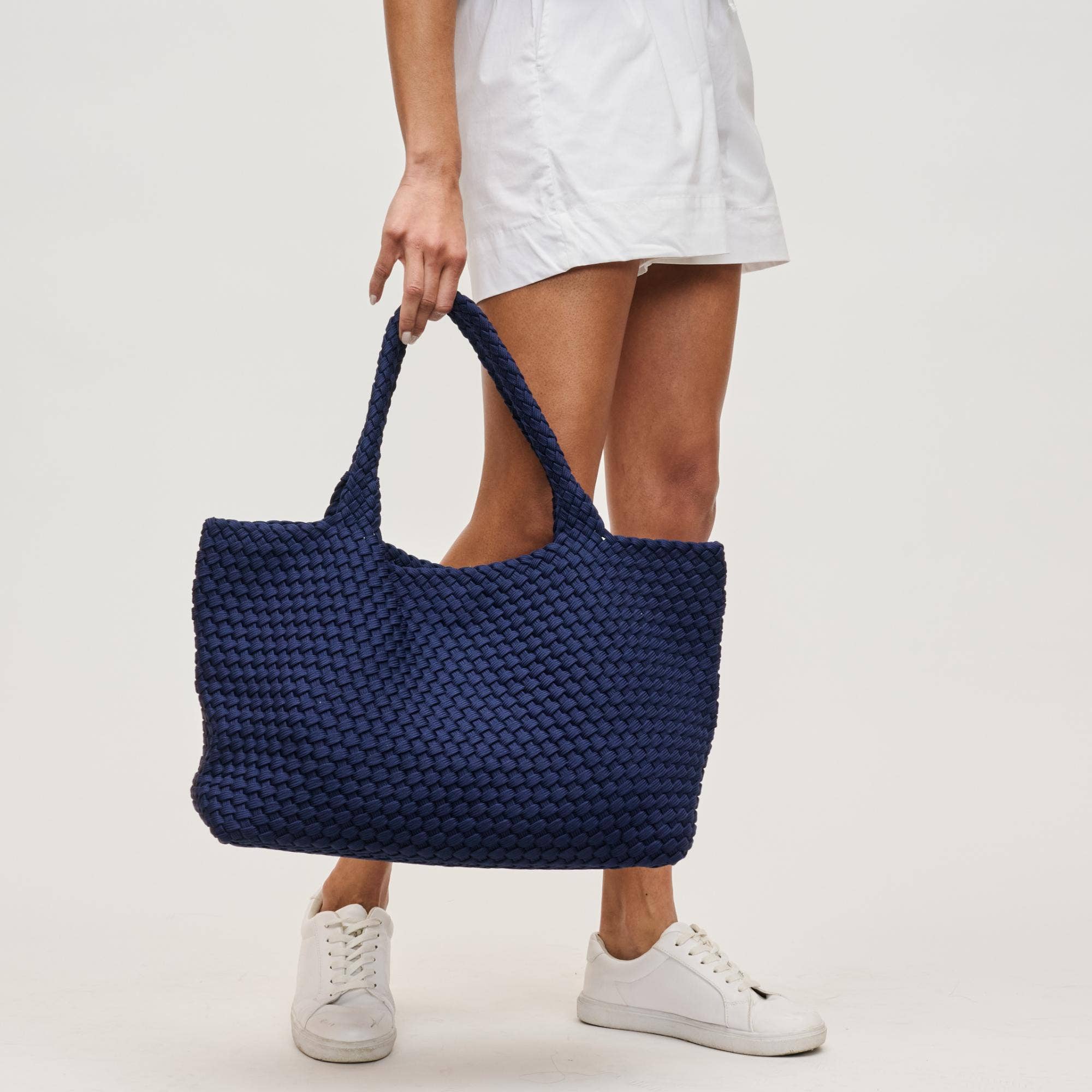 Sky's The Limit - Large Laced Up Eco-Edition Tote-Handbags-Happy on Main