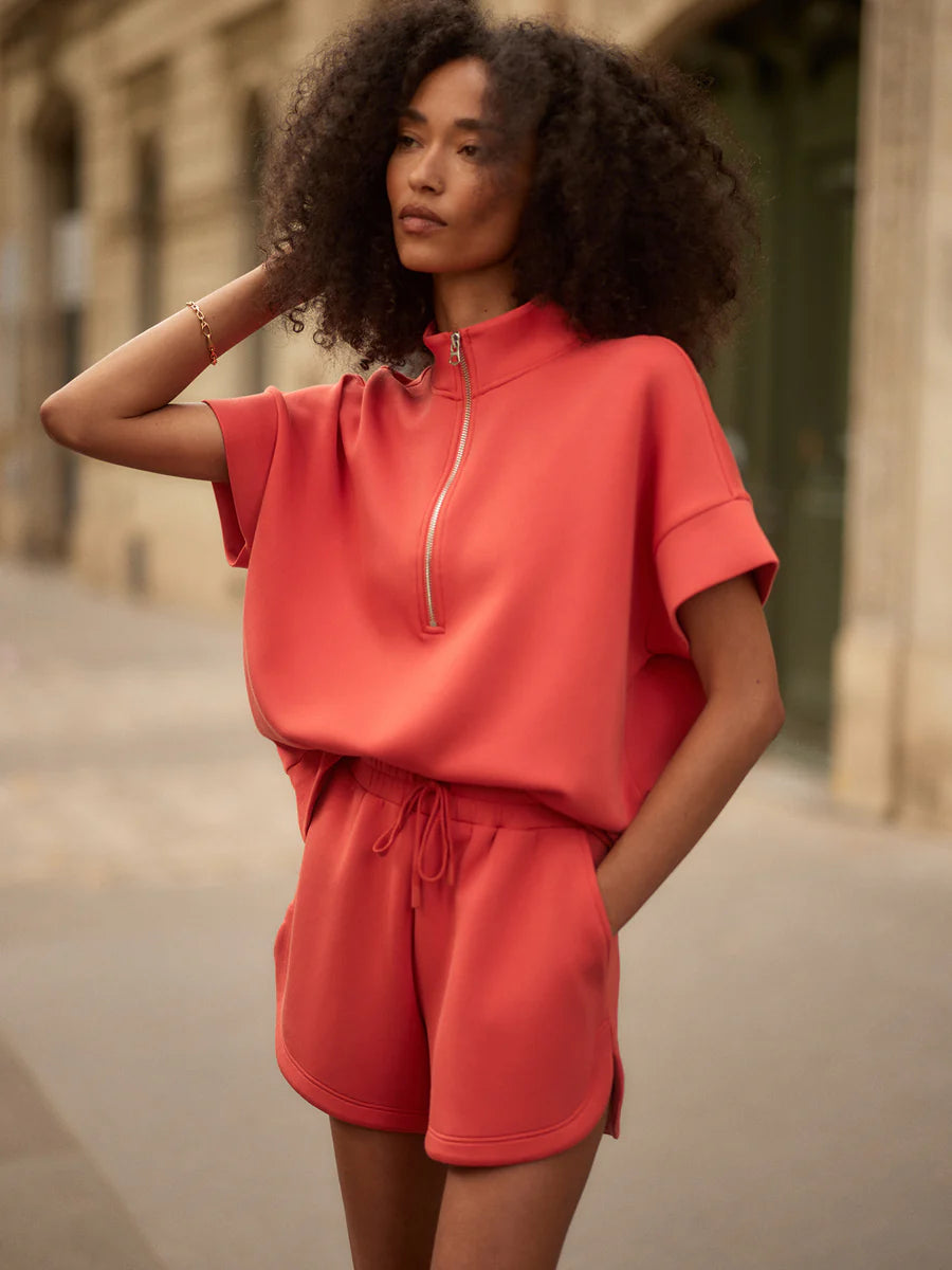 Ritchie Short Sleeve Sweat - Summer Fig-Varley-Happy on Main