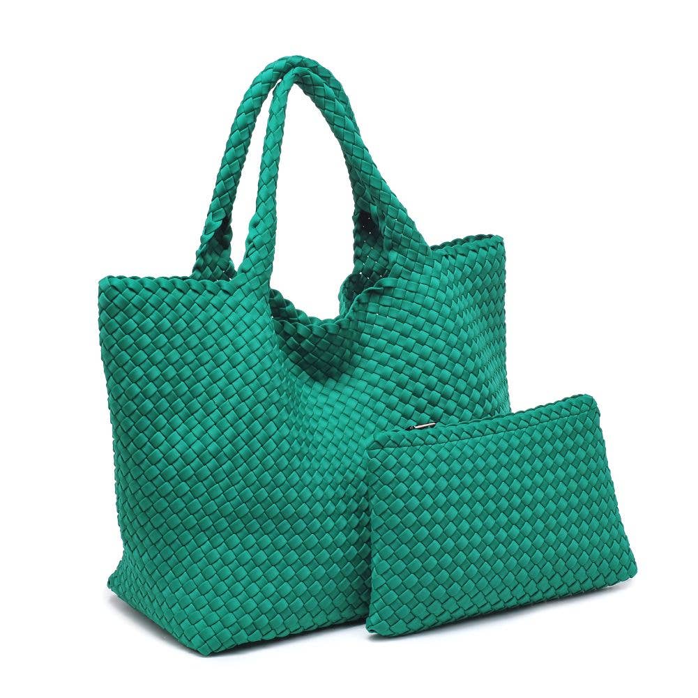 Sky's The Limit - Large Woven Neoprene Tote-Handbags-Happy on Main