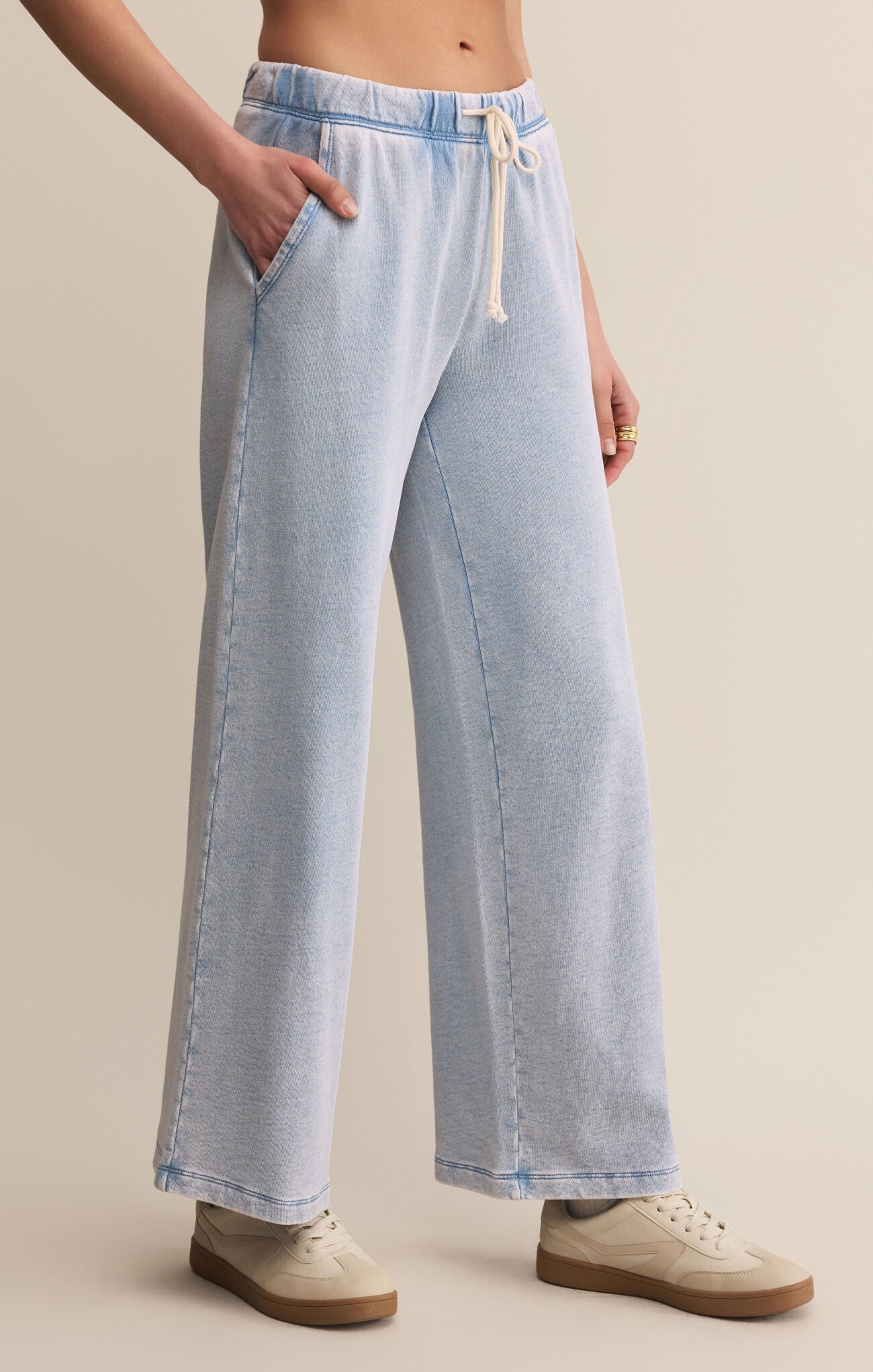 Hunter Knit Denim Pant-Pants-Happy on Main