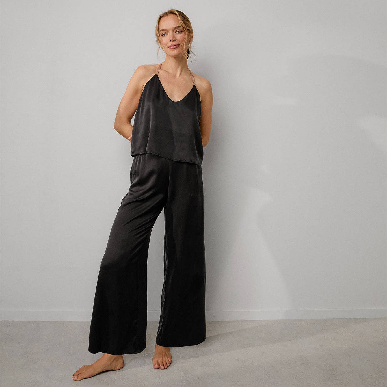 Washable Silk Cami Pant Set-LUNYA-Happy on Main