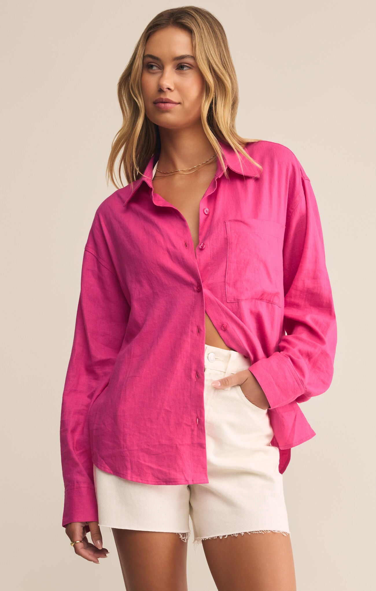 Alfie Button Up Shirt-Casual Tops-Happy on Main