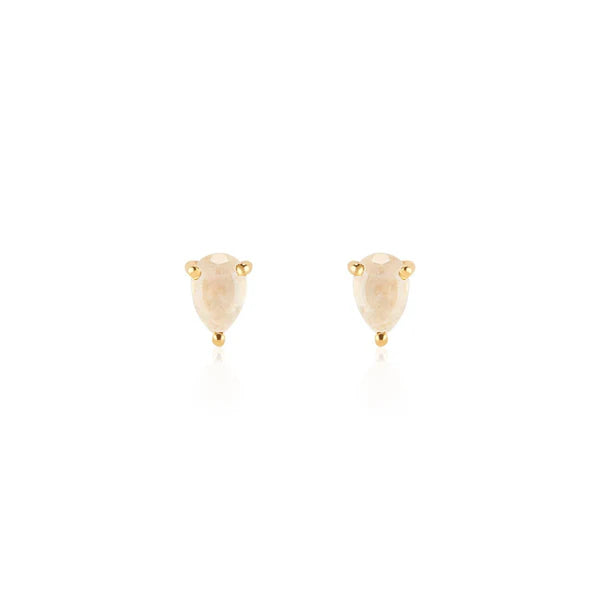 Deco Mini Studs - Moonstone-Elli Parr-Happy on Main