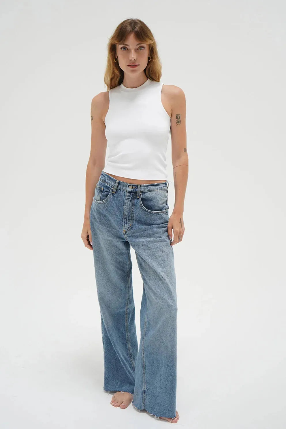 Happy’s Favorite Double Layer Ribbed Tank-Basic Tanks + Tees-Happy on Main