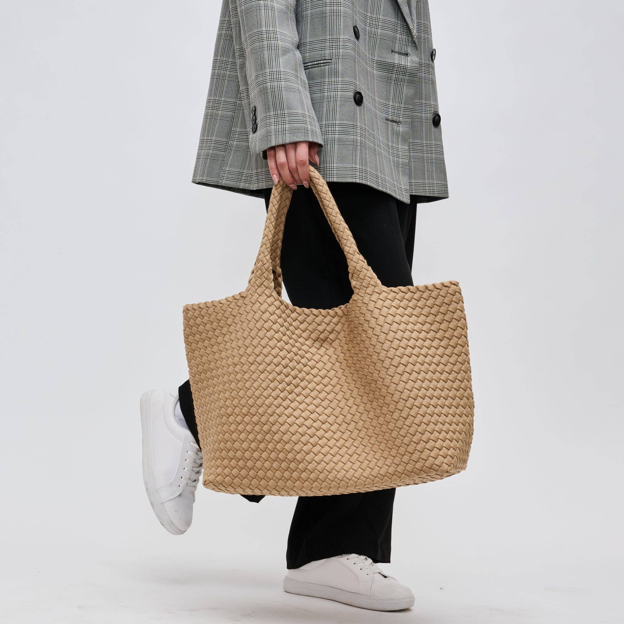 Sky's The Limit - Large Woven Neoprene Tote-Handbags-Happy on Main