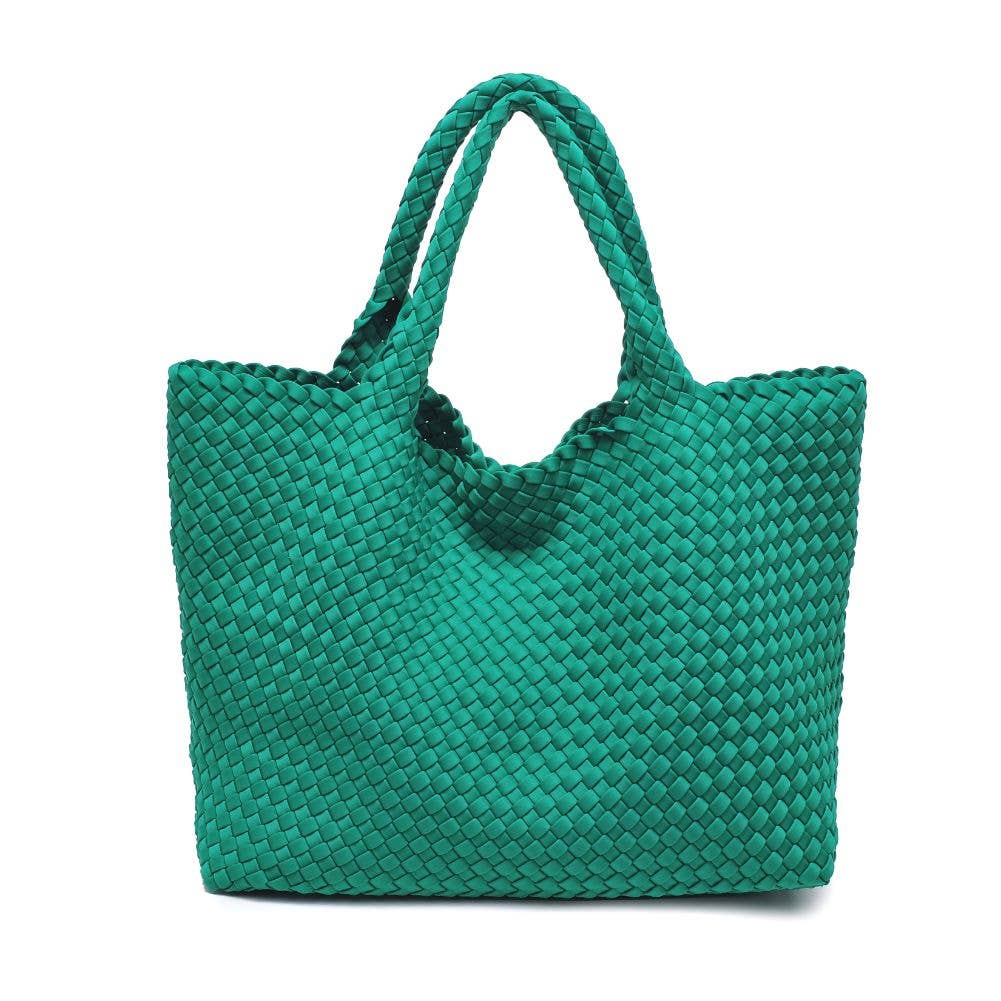 Sky's The Limit - Large Woven Neoprene Tote-Handbags-Happy on Main