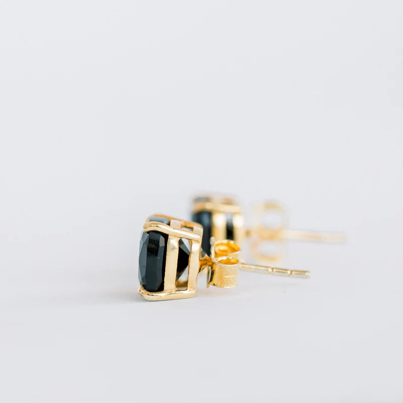 Emmy Studs - Black Onyx-Elli Parr-Happy on Main