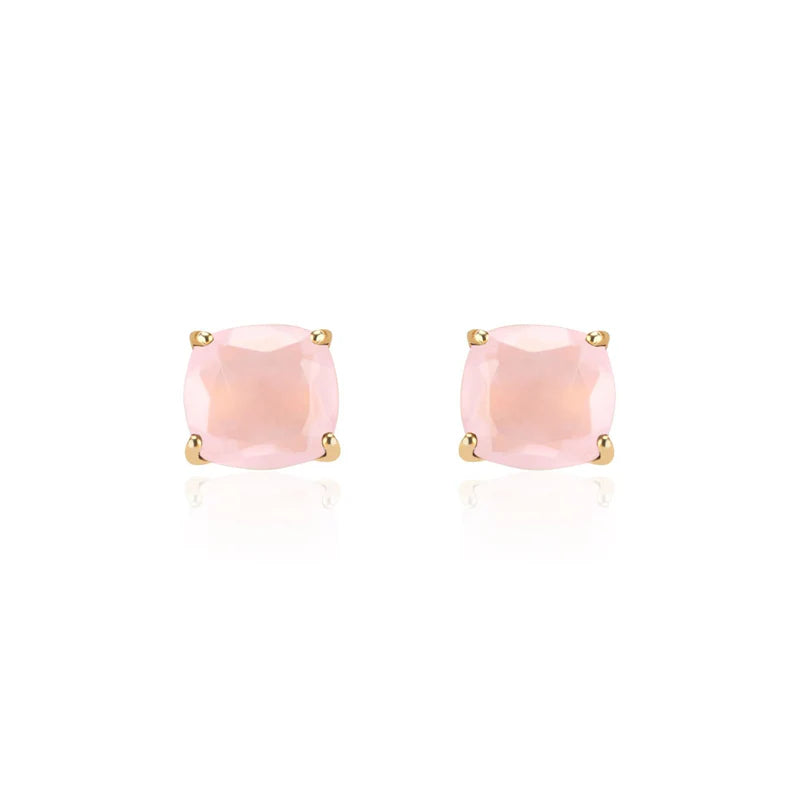 Emmy Studs - Pink Chalcedony-Elli Parr-Happy on Main