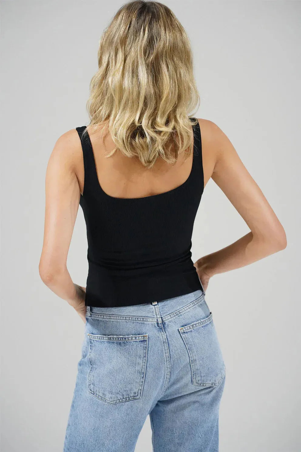 Scoop Ribbed Tank-Basic Tanks + Tees-Happy on Main