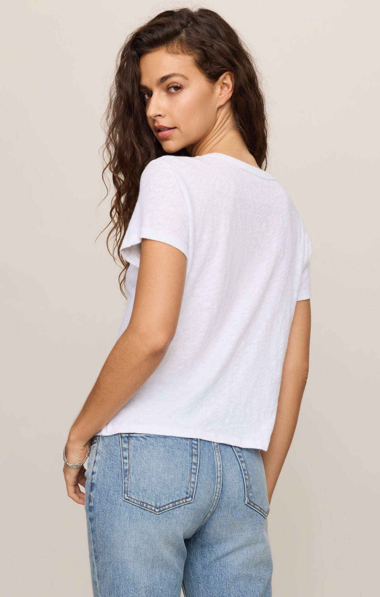Junie Slub Tee Shirt - White-Z Supply-Happy on Main