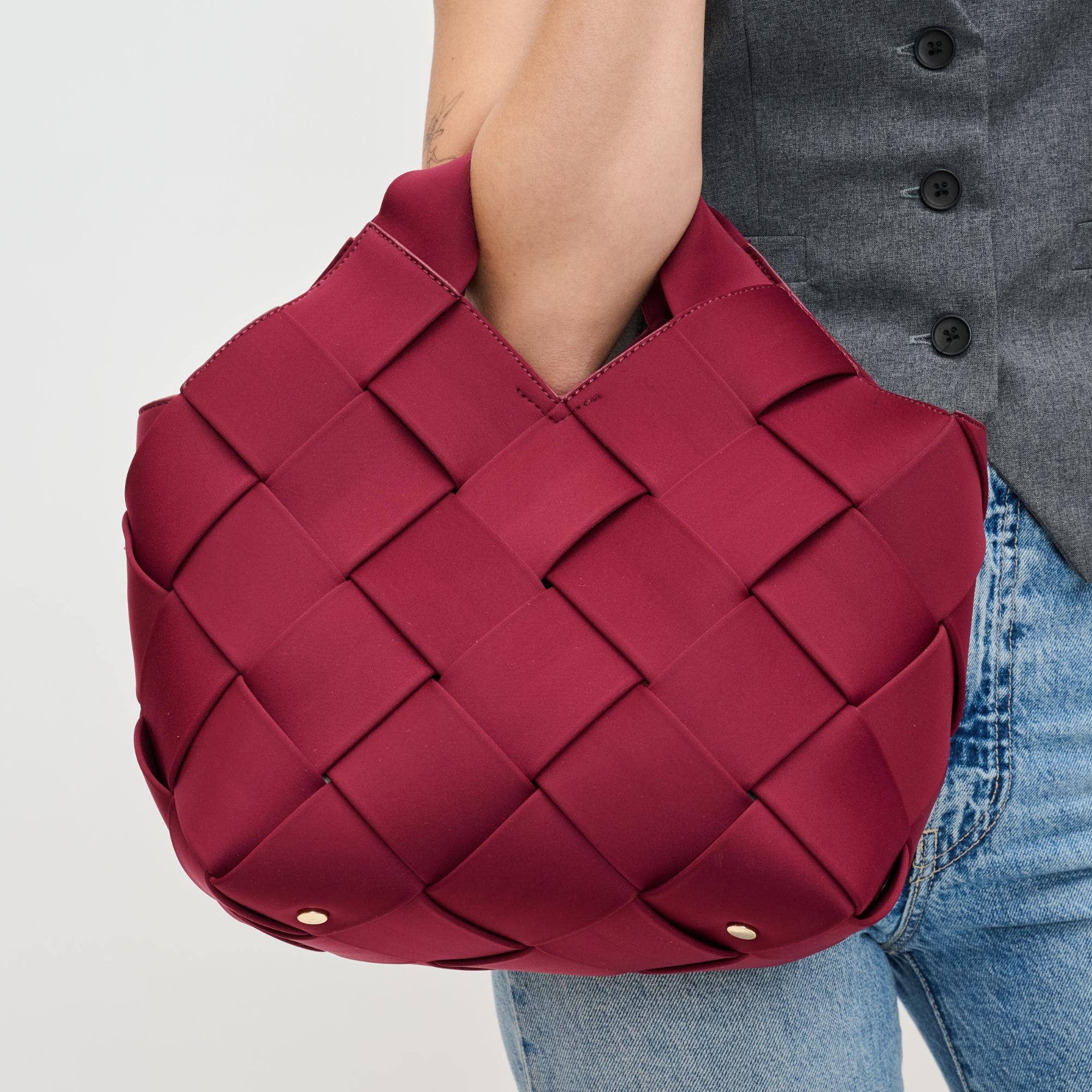 Resilience - Woven Neoprene Tote-Handbags-Happy on Main