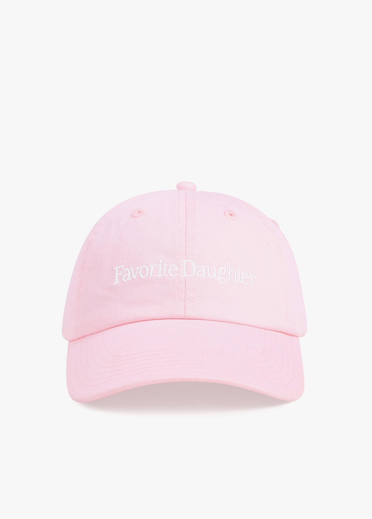Classic Logo Baseball Hat - Lt. Pink/White-Favorite Daughter-Happy on Main