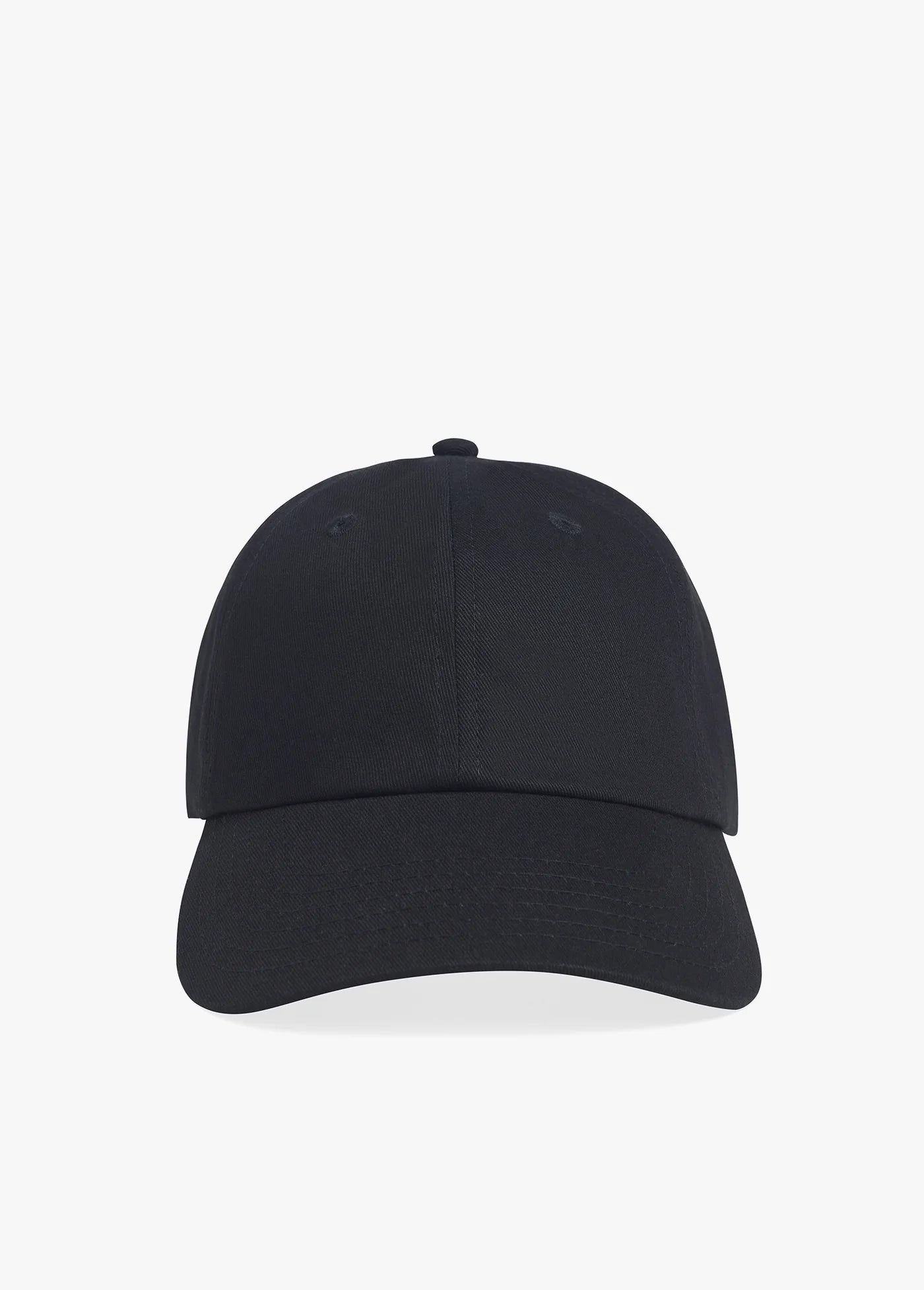 Baseball Cap With Leather Strap & Buckle - Black-Favorite Daughter-Happy on Main