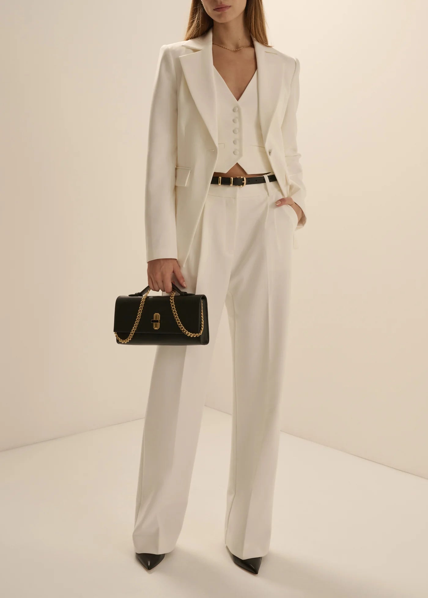The Classic Blazer - Pearl-Favorite Daughter-Happy on Main