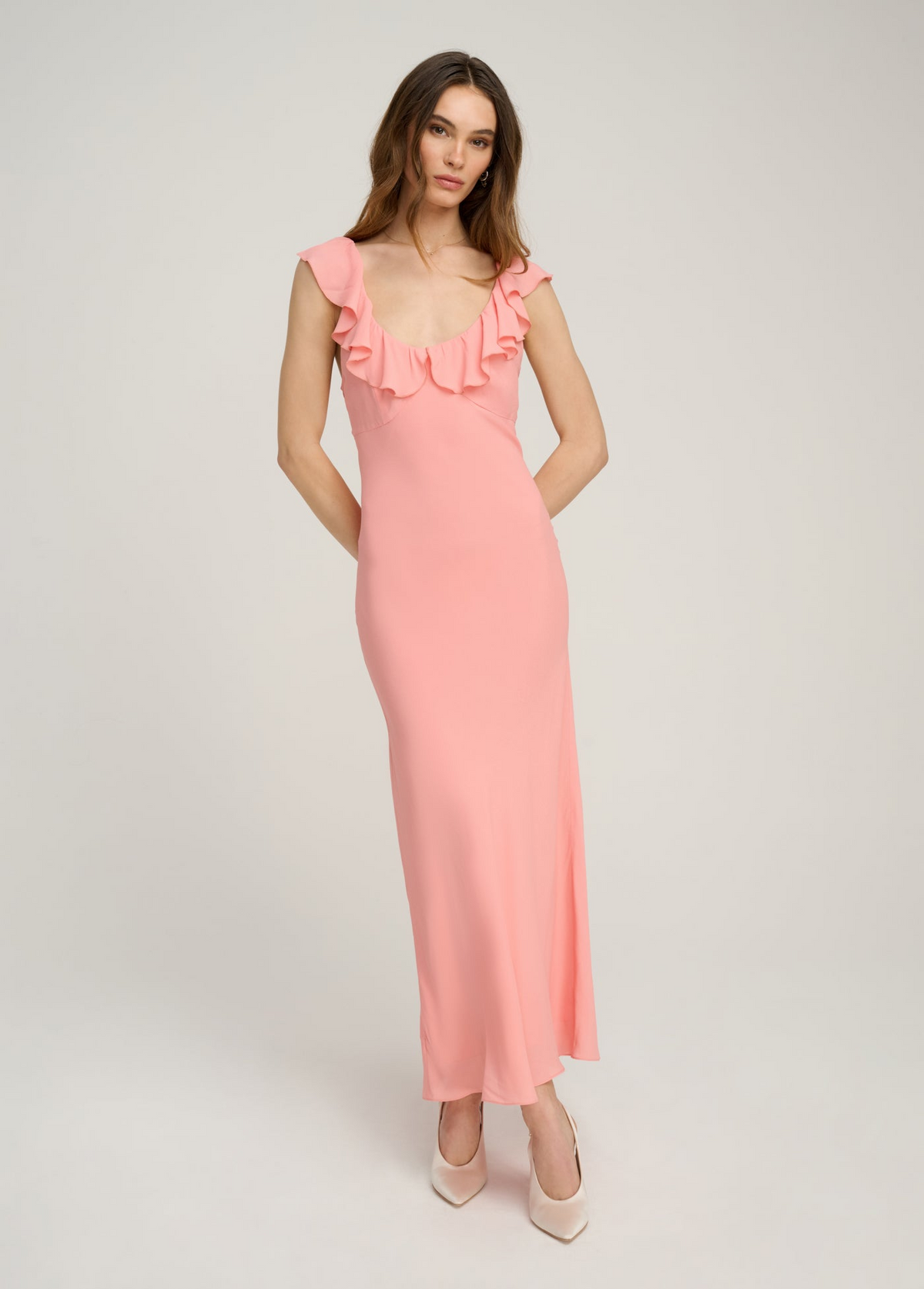 The Blossom Dress - Peach-Favorite Daughter-Happy on Main