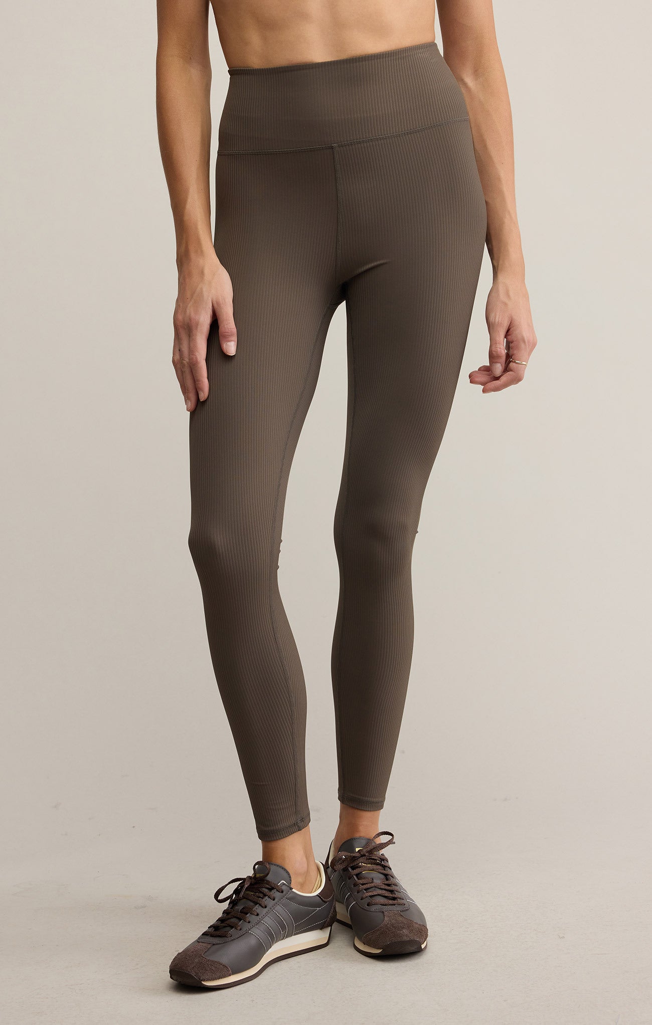 Sporty Ribbed 7/8 Legging-Athleisure-Happy on Main