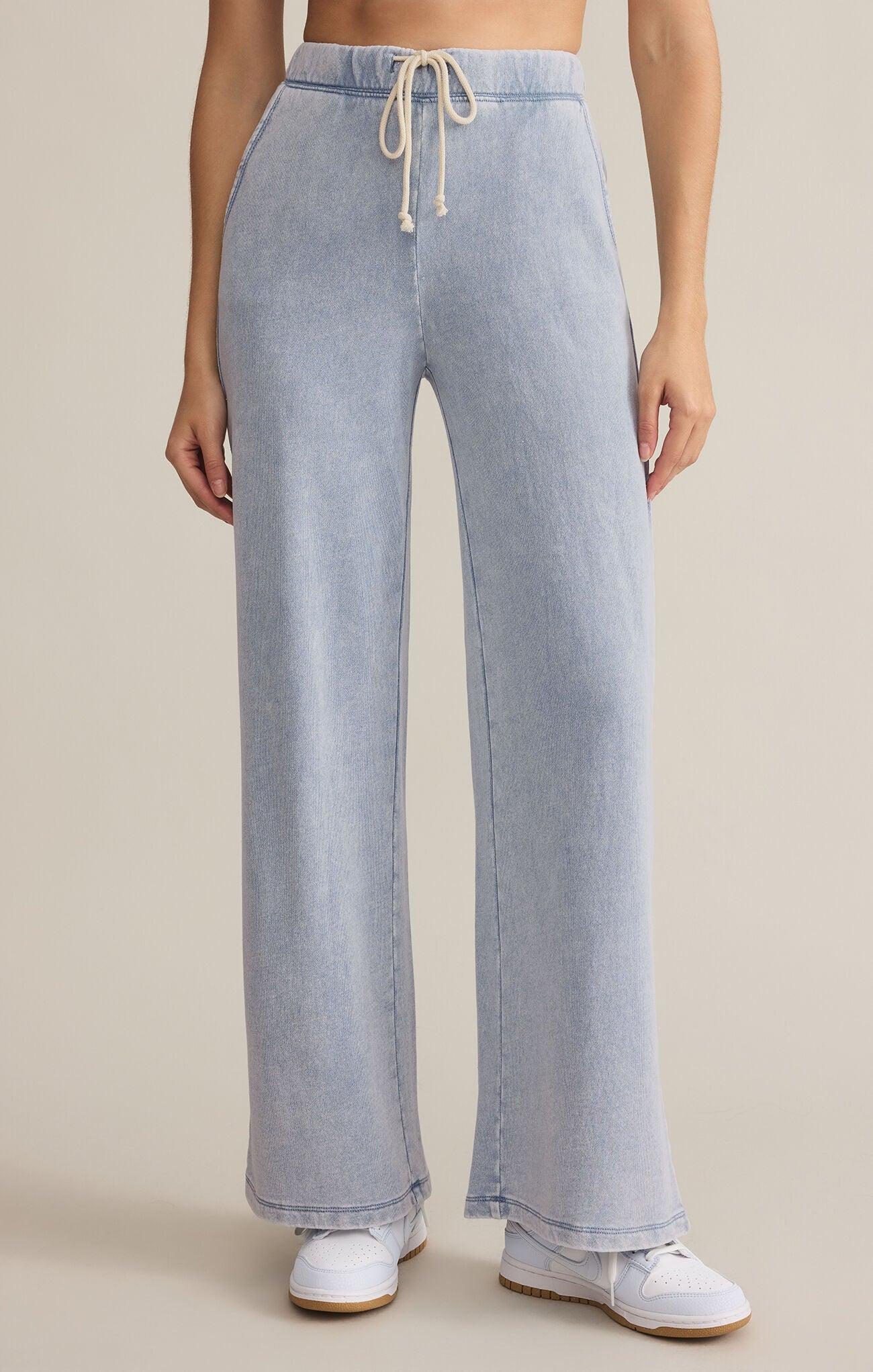 Hunter Knit Denim Pant-Athleisure-Happy on Main