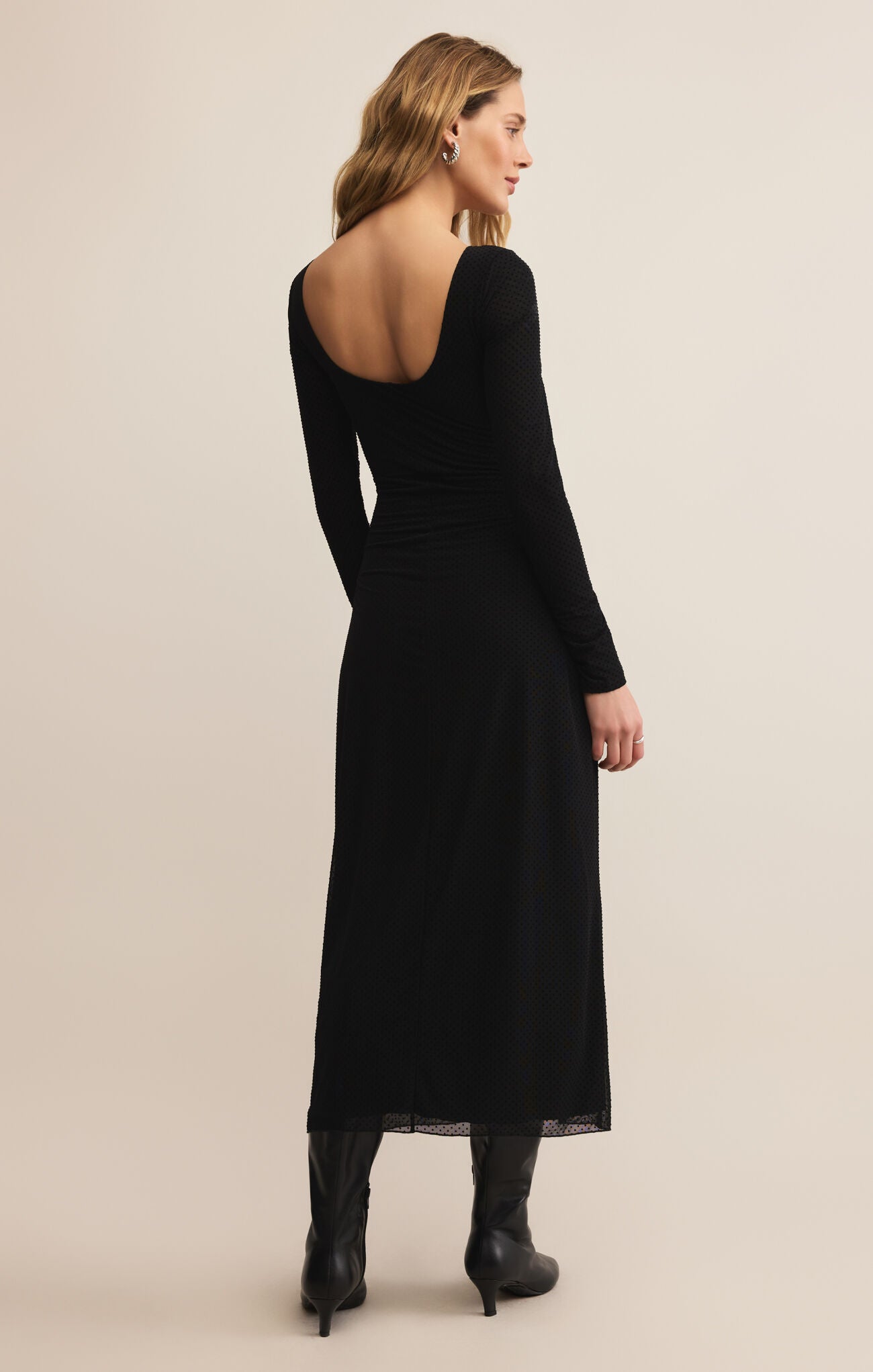 Spellbound Mesh Midi Dress-Dressy Dresses-Happy on Main