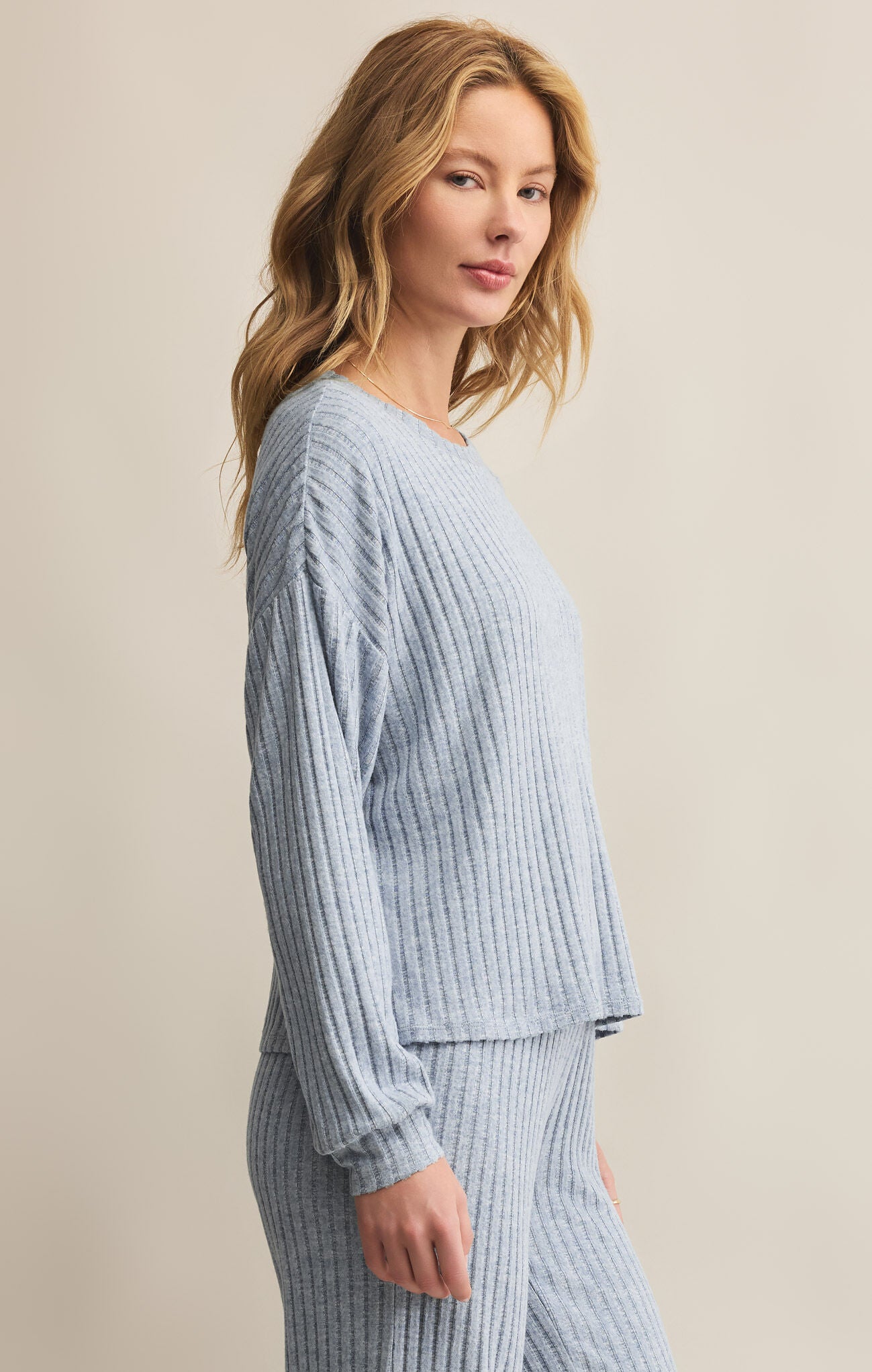 Daydream Rib Longsleeve Crewneck Top