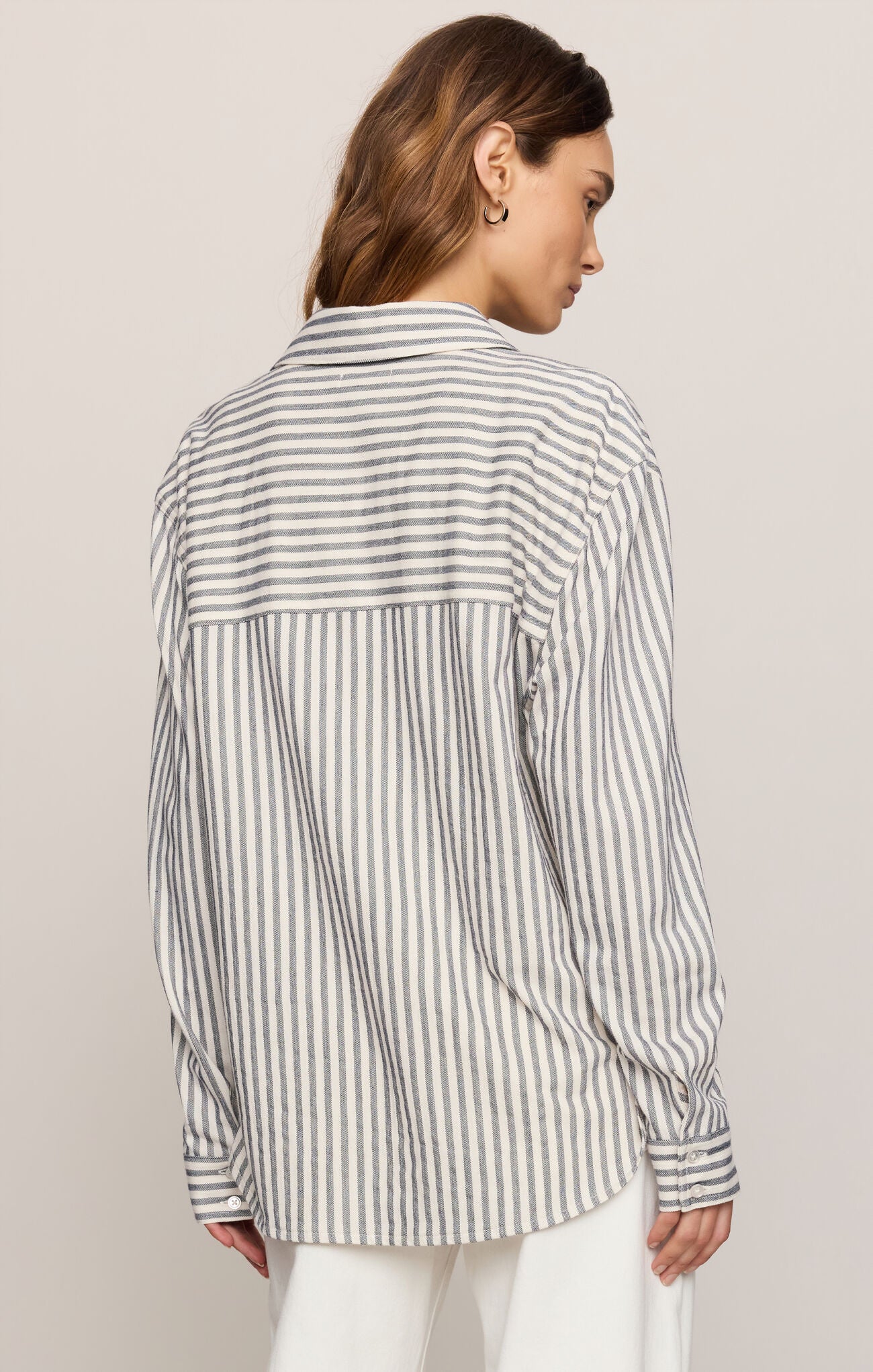 Reese Button Up Stripe Top - Eclipse-Z Supply-Happy on Main