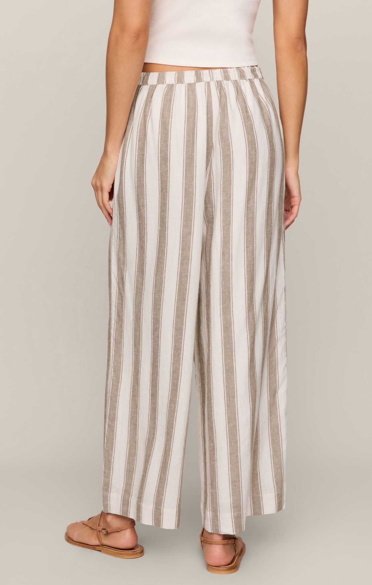 The Perfect Striped Pant - Light Toffee-Z Supply-Happy on Main
