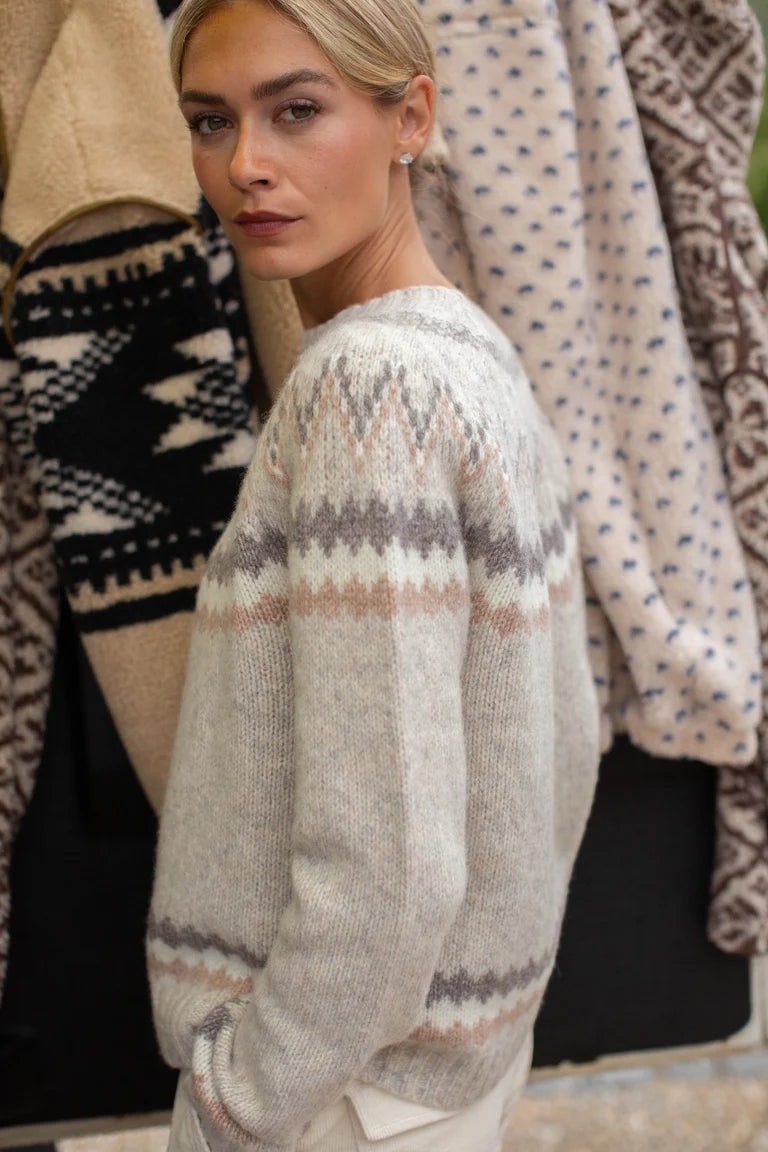 New England Sweater - Ivory Heather-Marea-Happy on Main