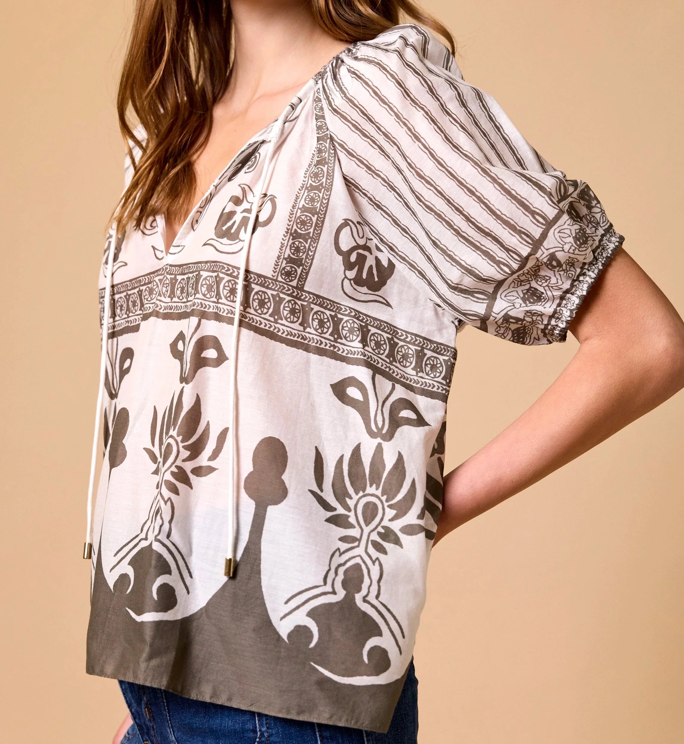Johana Top - Sable Print-Cleobella-Happy on Main