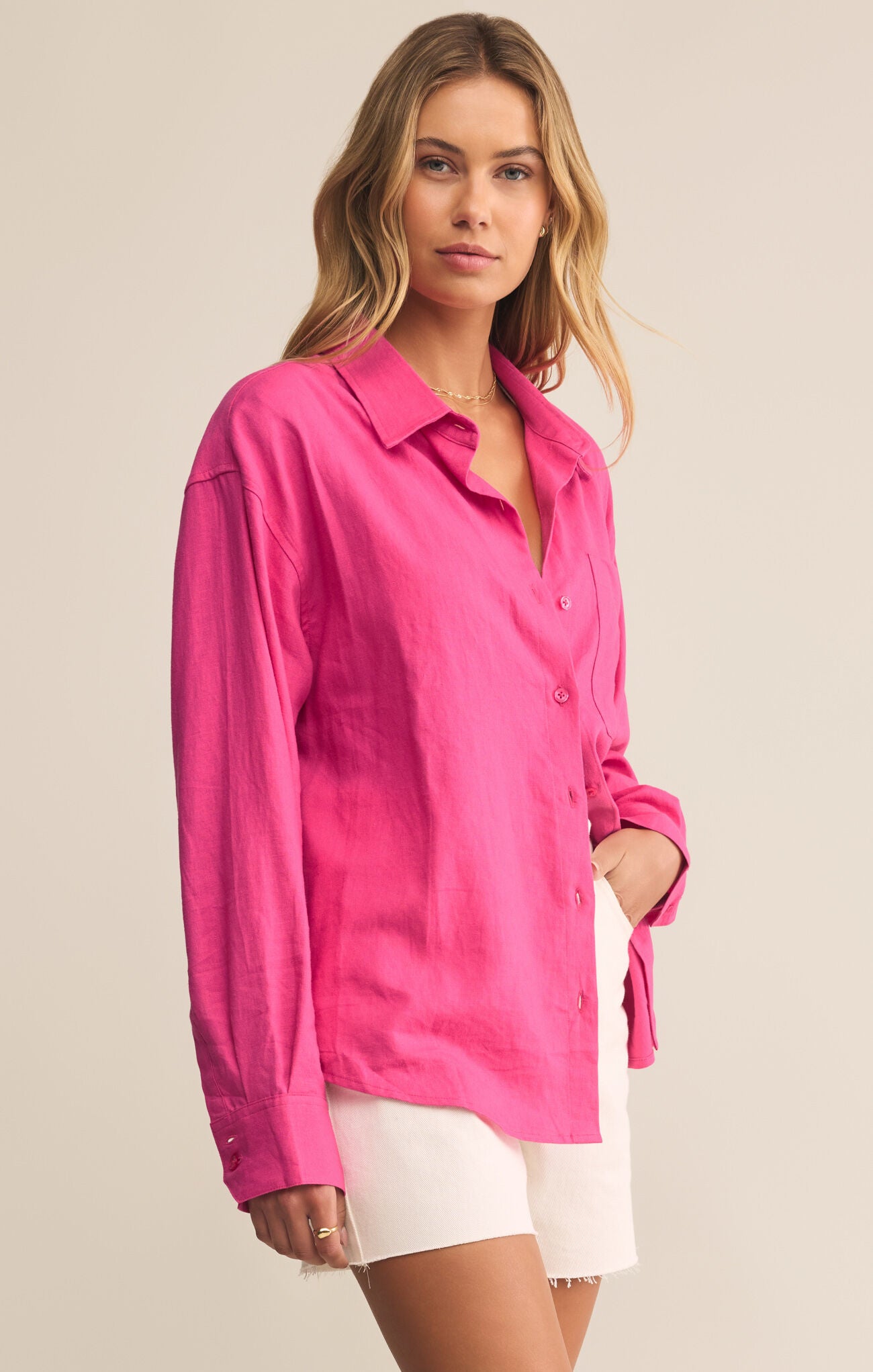 Alfie Button Up Shirt-Casual Tops-Happy on Main