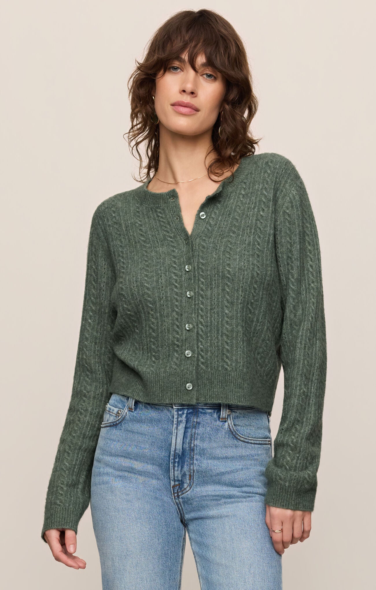 Medina Pointelle Cardigan - Monstera-Z Supply-Happy on Main