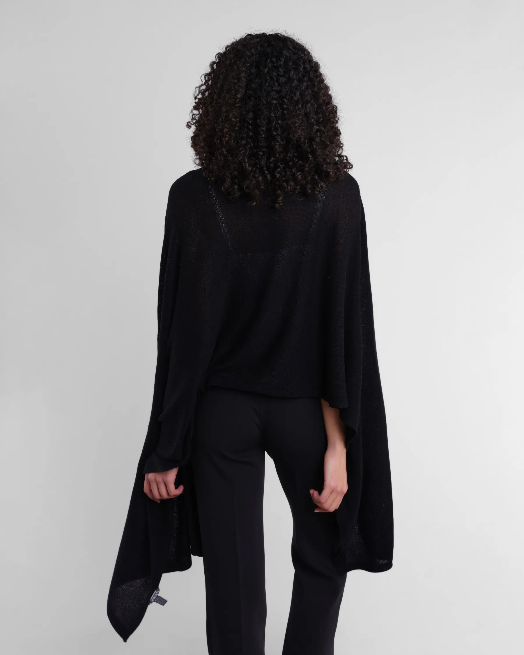 100% Cashmere Luxe Travel Wrap - Ebony-Alashan Cashmere-Happy on Main