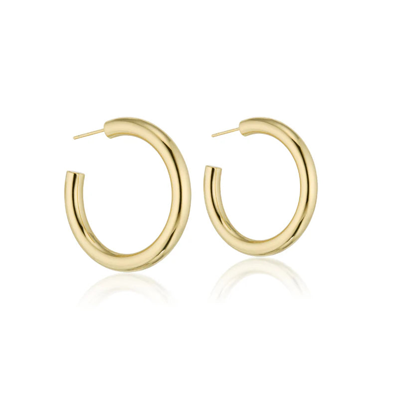 Large Hoop 18K Gold over Brass-Elli Parr-Happy on Main