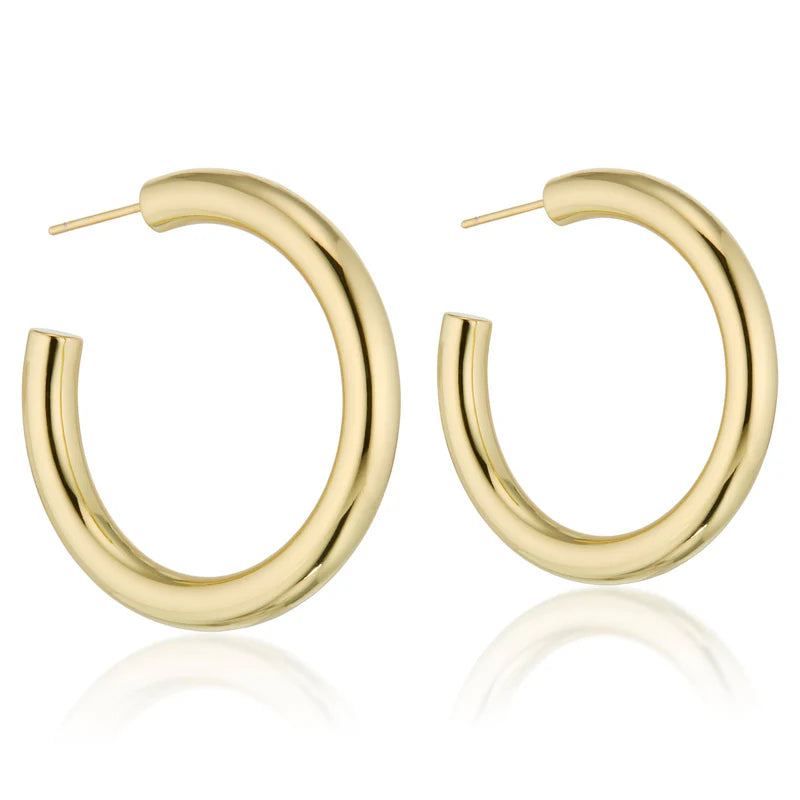 Large Hoop 18K Gold over Brass-Elli Parr-Happy on Main