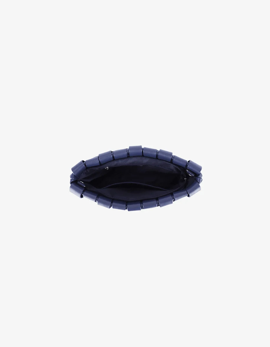 Lindy Woven Clutch Small Navy-Remi/Reid-Happy on Main