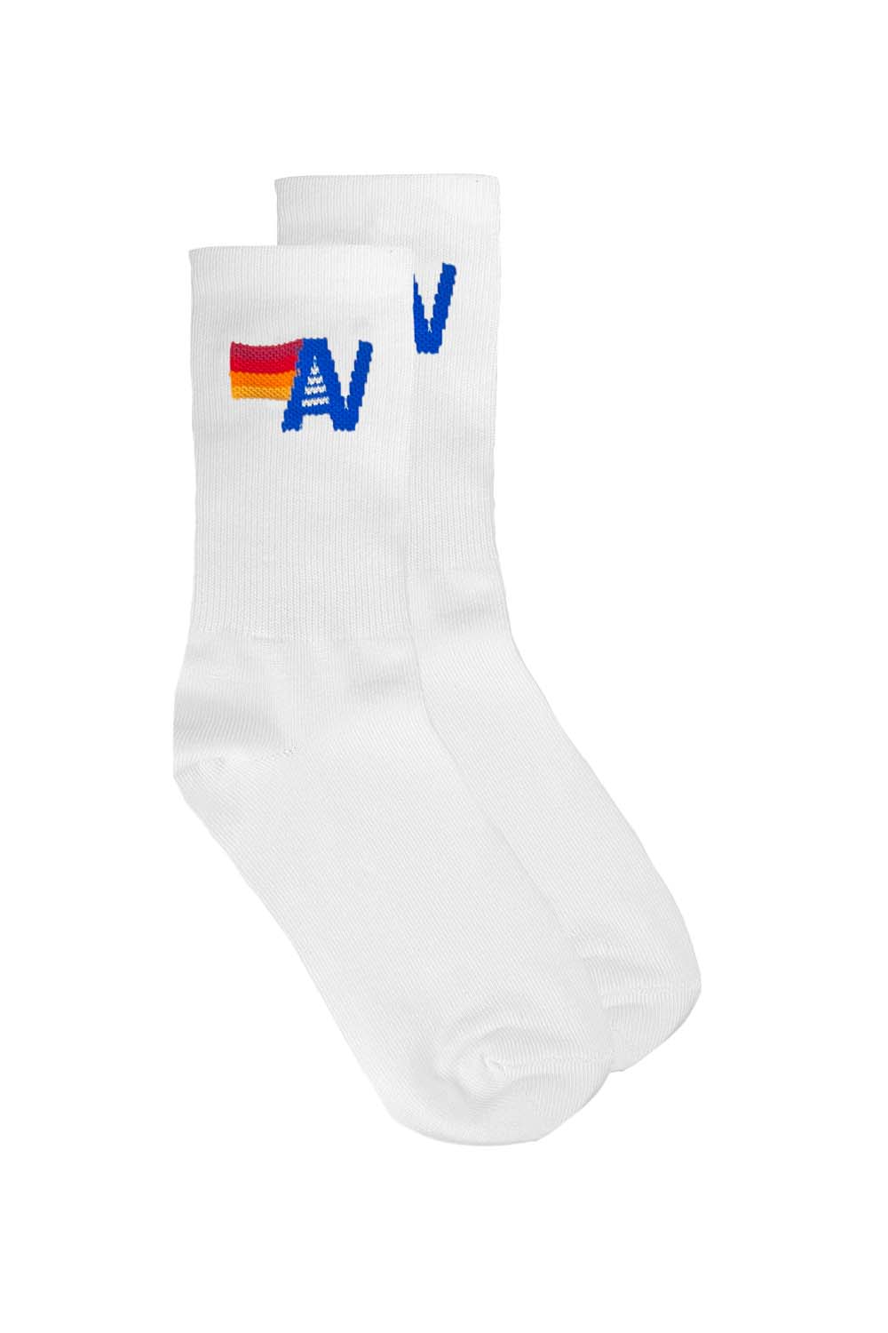 Logo Sock - White-Aviator Nation-Happy on Main