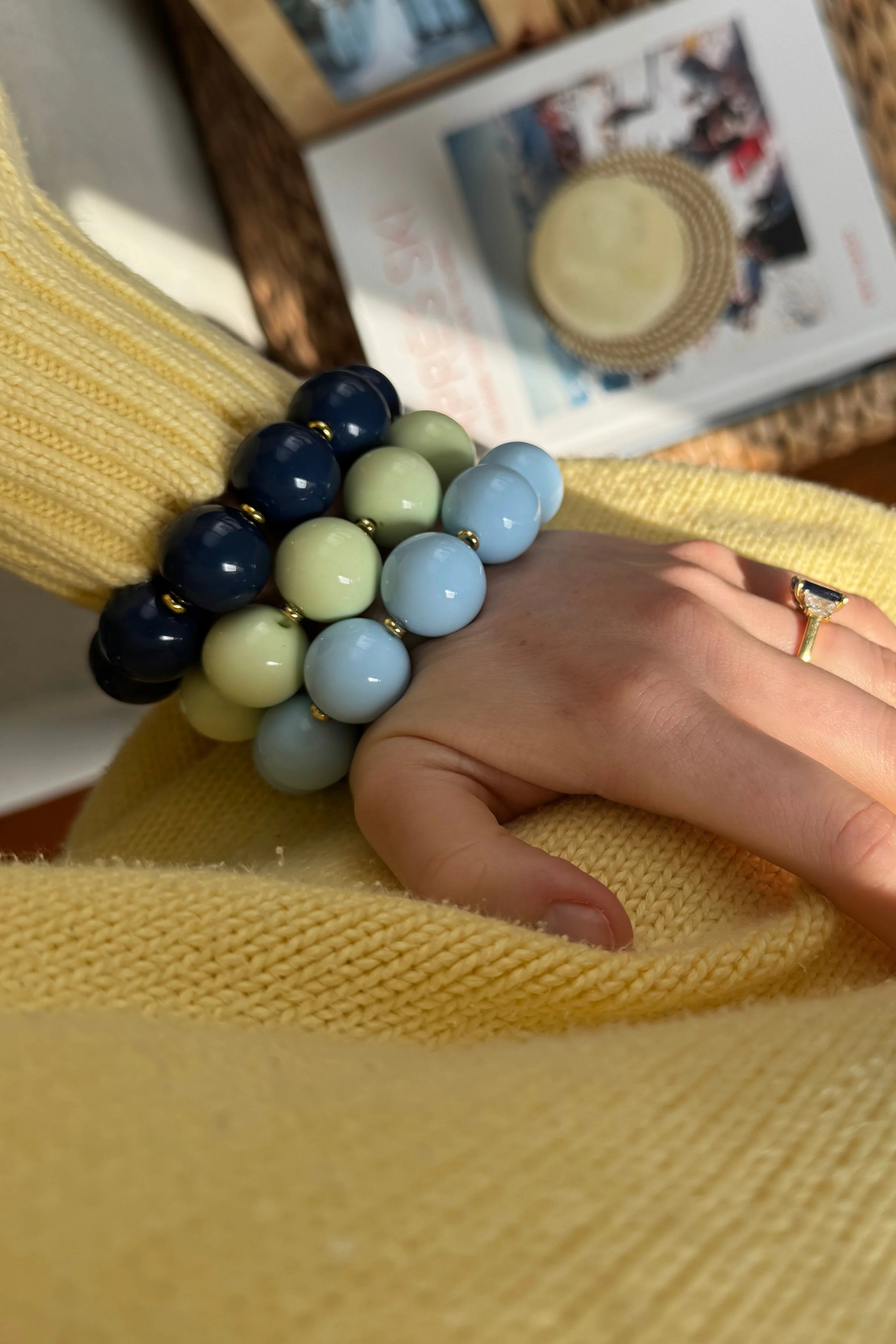 Summer Bauble Bracelet - Blue - Big-Wear Loulu X Happy on Main-Happy on Main