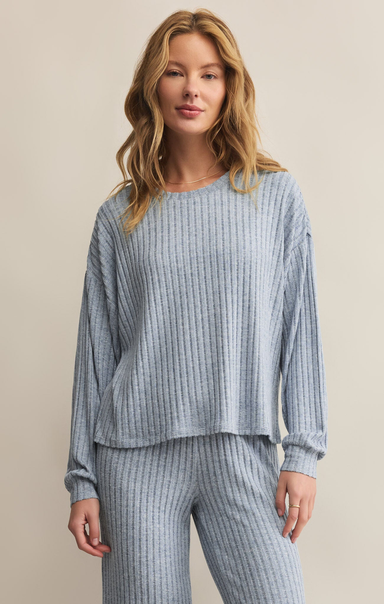 Daydream Rib Longsleeve Crewneck Top