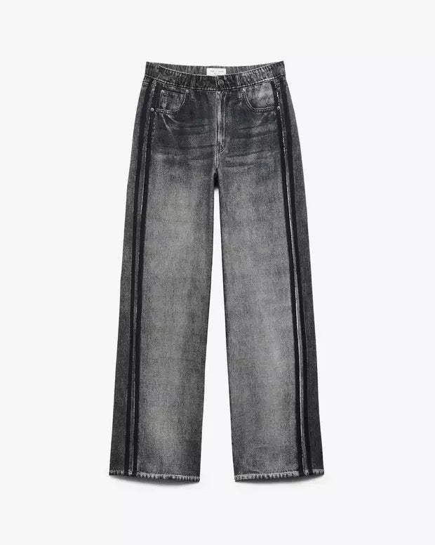 Miramar Terry Wide Track Pant - Washed Black-Rag & Bone-Happy on Main