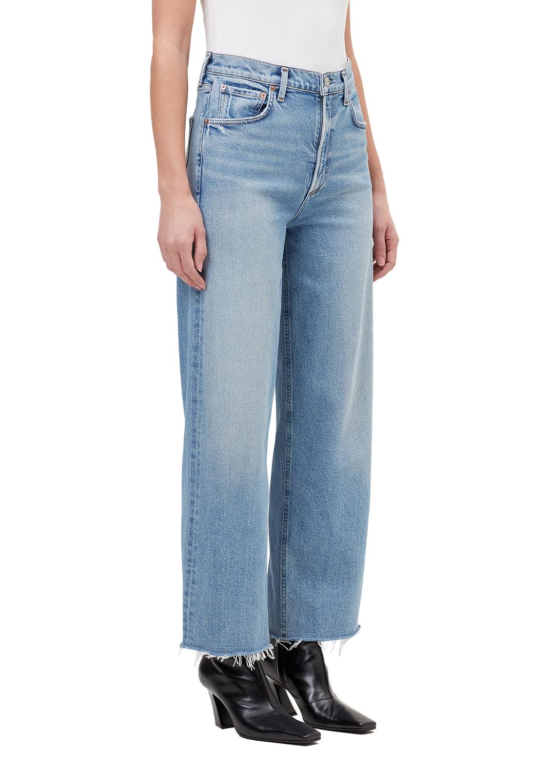 Ren Wide Leg Cut Hem-Novelty Jeans-Happy on Main