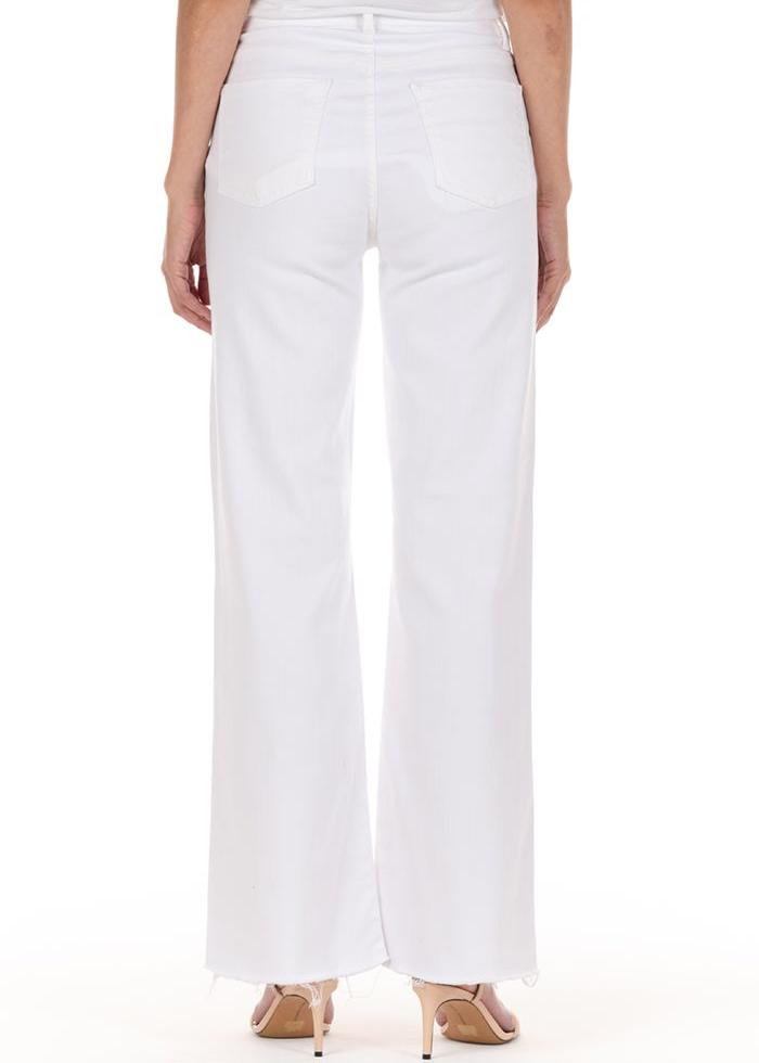Katie Magnolia White High Flare-White Jeans-Happy on Main