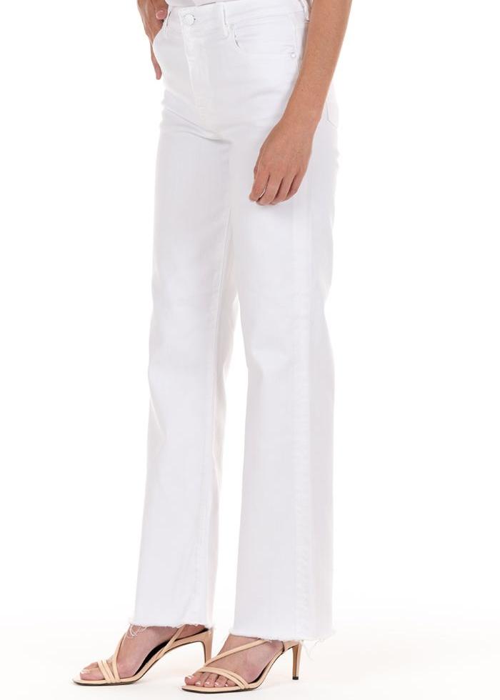 Katie Magnolia White High Flare-White Jeans-Happy on Main