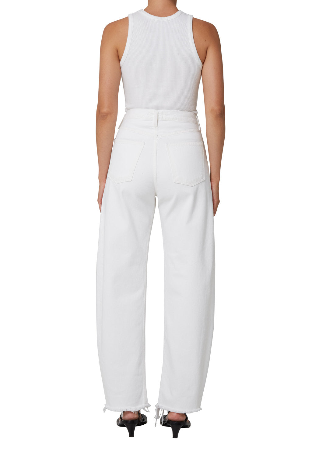 Luna Pieced Jean-White Jeans-Happy on Main