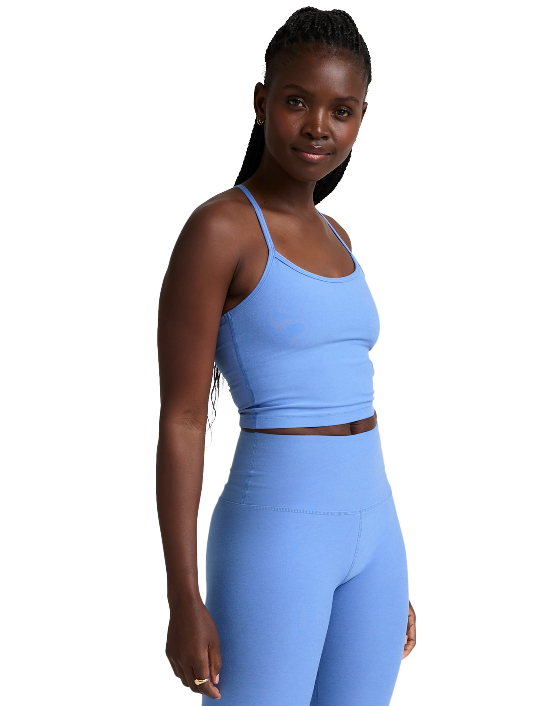 Spacedye Slim Racerback Cropped Tank-Athleisure-Happy on Main